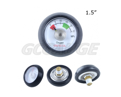 1.5 Inch spiral tube oxygen cylinder meter