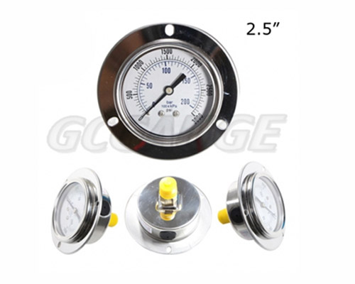 Conexión trasera de 2,5 pulgadas caja de acero inoxidable llena de líquido ...