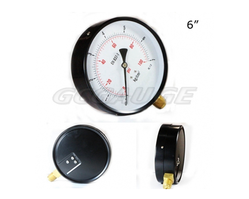 6″ Economy black steel lower mounted snap...