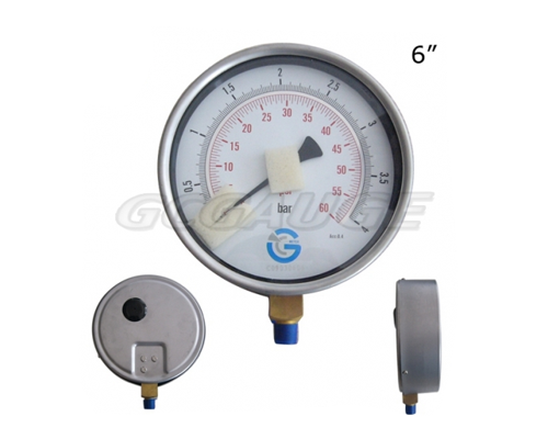 6″ Stainless steel brass internal bottom ...