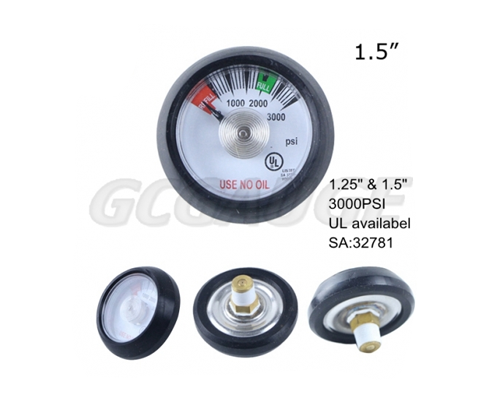UL spiral tube oxygen pressure gauges meter man...